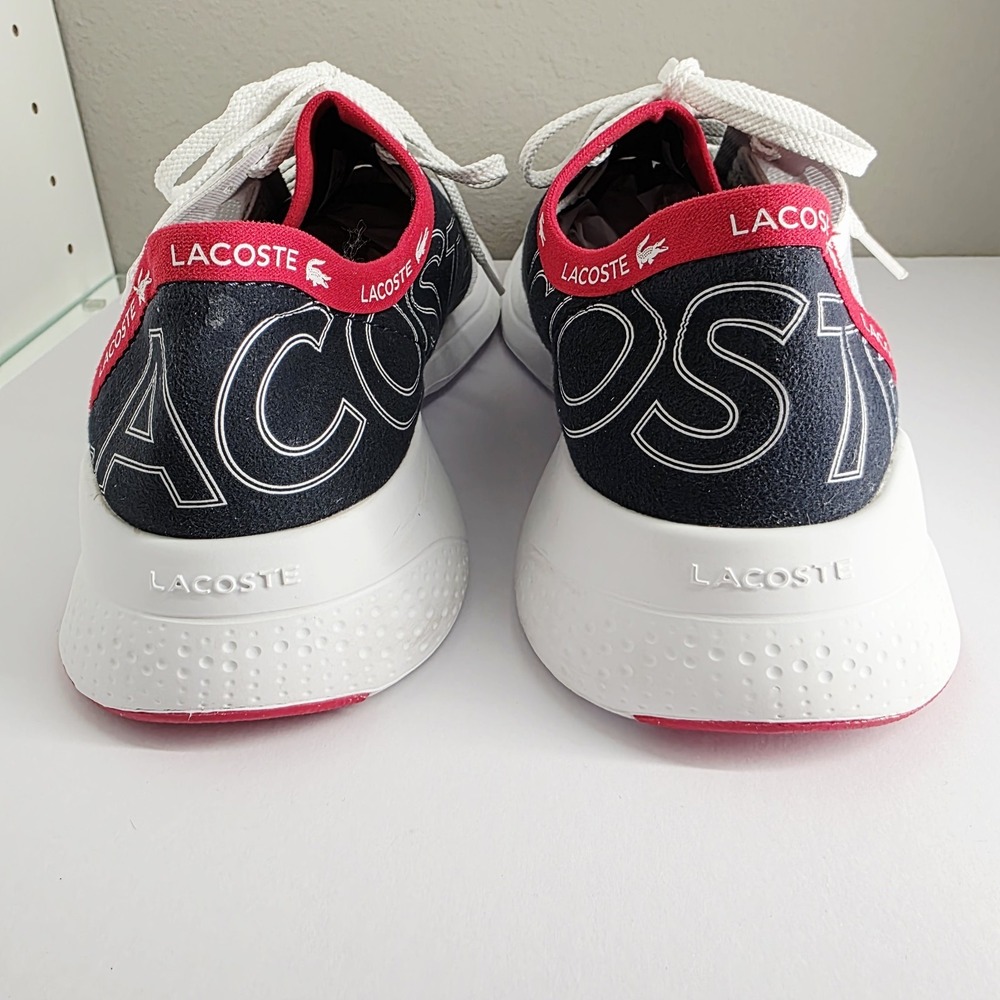 Lacoste Men Sneakers LT‎ FIT 119 White/Blue/Red 9.5 - Picture 4 of 11